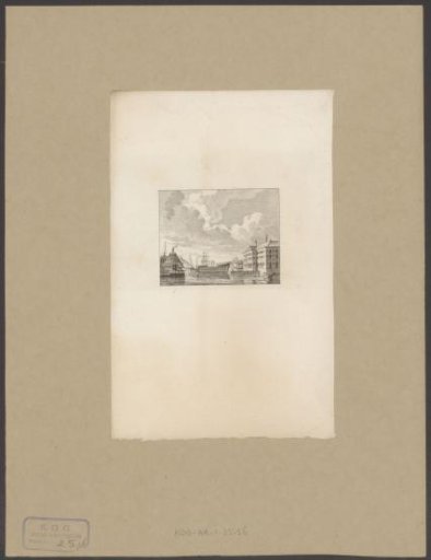 City view with the Admiralty Shipyard in Amsterdam