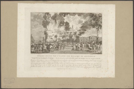 Fire at the State Naval Magazine in Amsterdam, 1791