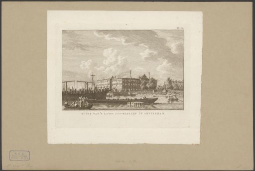 View of the State Naval Magazine in Amsterdam after the fire of 1791