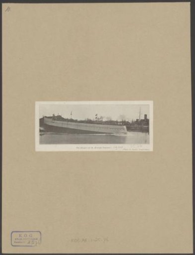 Launching of the ironclad ship the Koningin Regentes