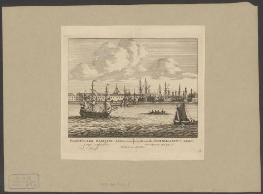 View of the Admiralty Yard in Amsterdam