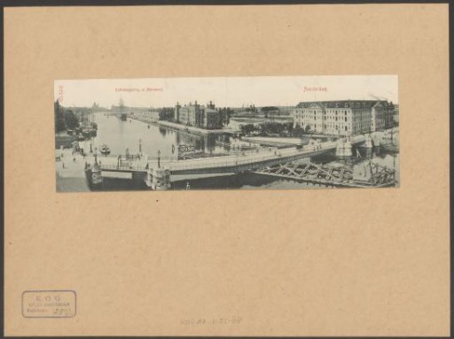View of the Kattenburgerbrug and the Naval Yard in Amsterdam