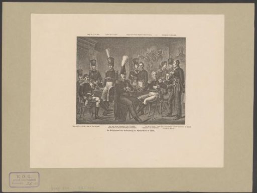 War council of the Amsterdam civic guard in 1826