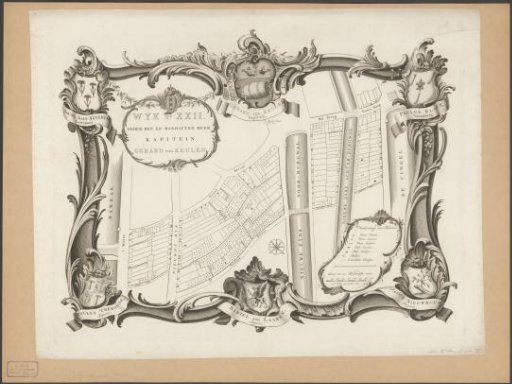 Map of civic district XXII in Amsterdam, under the direction of Captain Gerard van Keulen