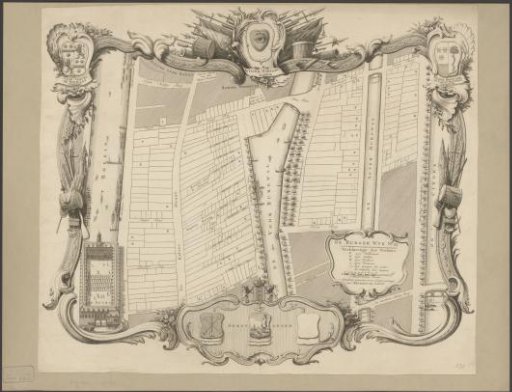 Map of civic district XXV in Amsterdam, under the direction of Captain Willem Hartoog