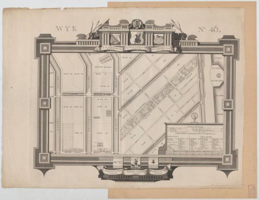 Map of civic district XLVI in Amsterdam, under the direction of Captain Jacob Antonie de Röth