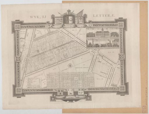 Map of civic district LI in Amsterdam, under the direction of Captain Paulus Justus Determeijer Weslingh