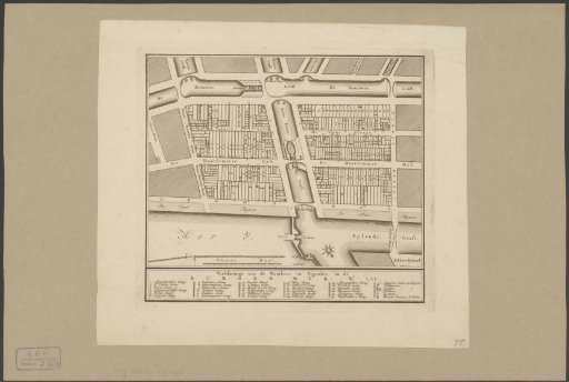 Map of Civic Guard District LII in Amsterdam
