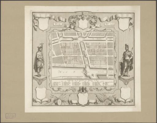 Map of Civic Guard District LII in Amsterdam
