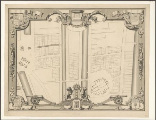 Map of civil district IV in Amsterdam, under the direction of Captain Gerard van Papenbroeck