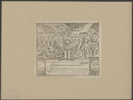 Civic Guard commission of Captain Theodorus Cornelis van Herzele
