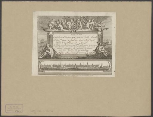 Civic Guard commission of Captain Johan van Soesdijk