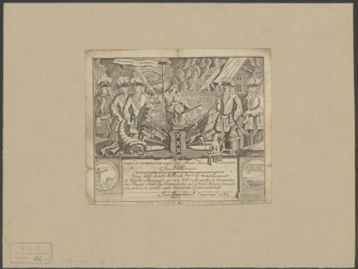 Civic guard letter of captain Jan Valk