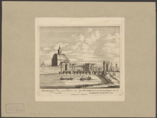View of the First Muiderpoort in Amsterdam