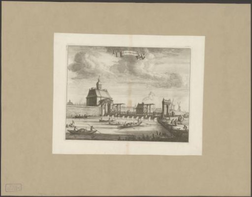 View of the First Muiderpoort in Amsterdam