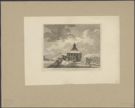 View of the Subsided First Muiderpoort in Amsterdam from the Rampart