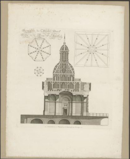 Cross-section of the Second Muiderpoort in Amsterdam