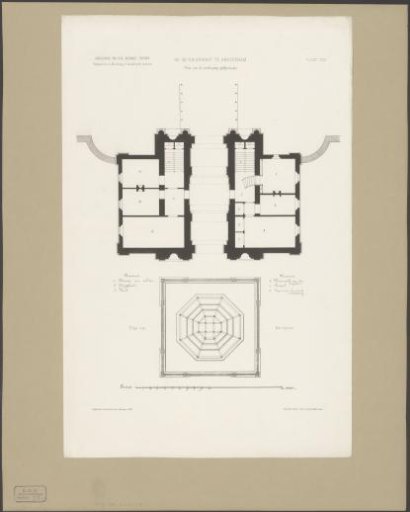 Plan of the Floor and Terrace of the Second Muiderpoort