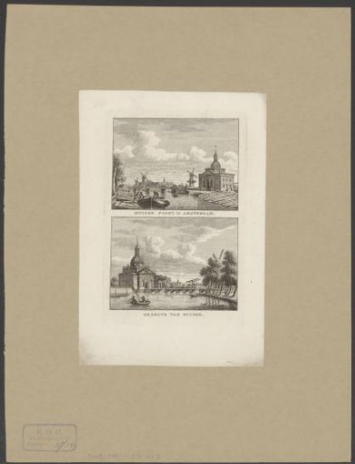 Two views of the Second Muiderpoort in Amsterdam