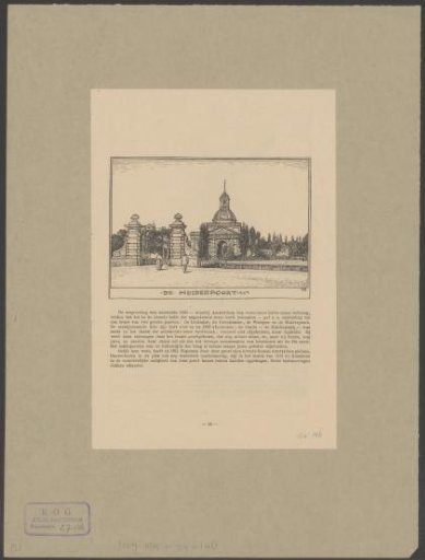 View of the Second Muiderpoort in Amsterdam