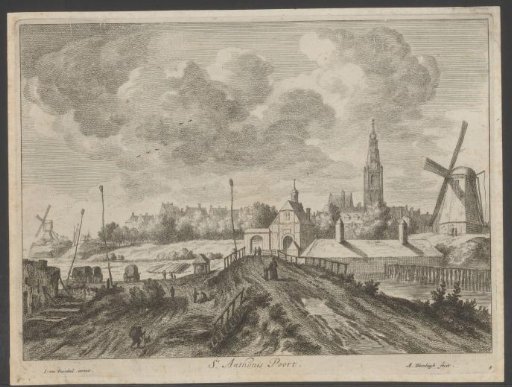 View of the First Sint-Antonies Gate in Amsterdam