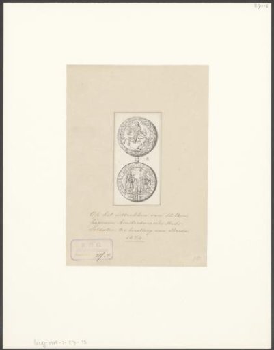 Medal on the departure of twelve companies of the Amsterdam civic guard for the occupation of Breda, 1674
