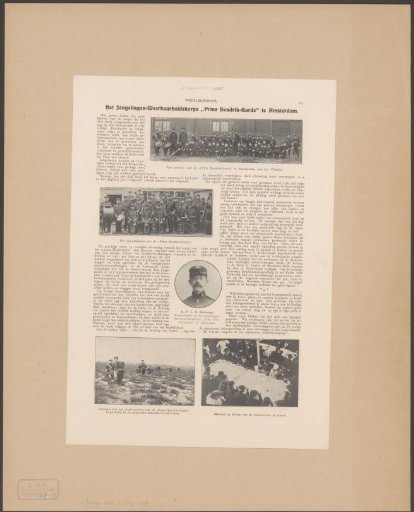 Members, musicians, commander, exercises and meal of a military volunteer corps
