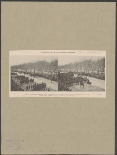 Military parade on the occasion of Prince Hendrik's birthday