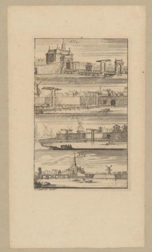 Four different gates in Amsterdam
