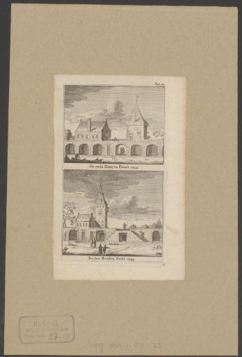 View of the Korsjespoort and Jan Roodenpoortstoren in Amsterdam