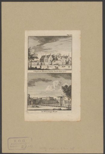 View of the Reguliersklooster and the Weteringpoort in Amsterdam
