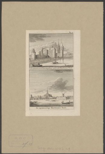 View of the Third and Fourth Haarlemmerpoort in Amsterdam