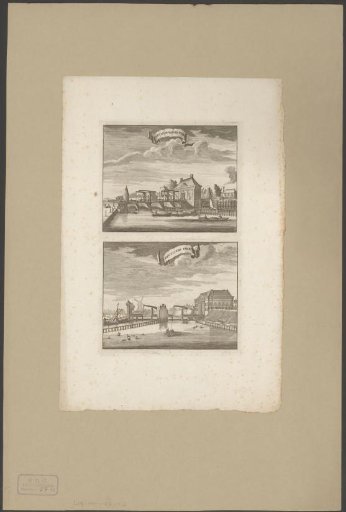 View of the Third Heiligewegspoort and Third Regulierspoort in Amsterdam
