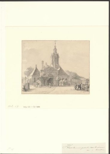 View of the Haarlemmerpoort, seen from the Haarlemmerplein