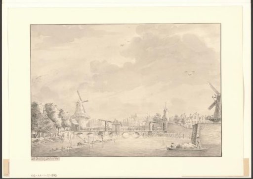 View of the Haarlemmerpoort from the Singel