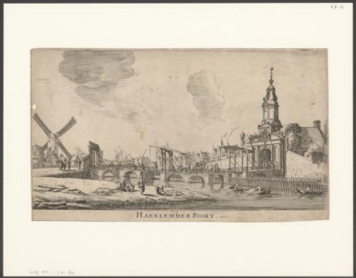 View of the Haarlemmerpoort in Amsterdam