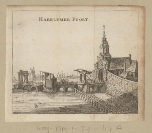 View of the Haarlemmerpoort in Amsterdam
