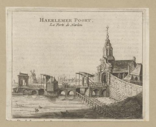View of the Haarlemmerpoort in Amsterdam