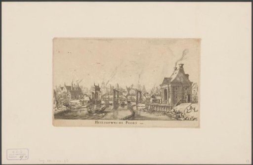 View of the Third Heiligewegspoort in Amsterdam