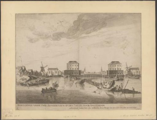 View of the Two Blokhuizen in the Amstel, 1651-1654