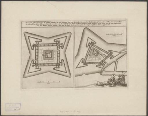 Two Plans of an Unexecuted Fortress in Amsterdam
