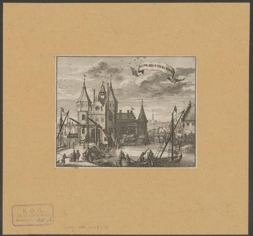 View of the First Regulierspoort in Amsterdam