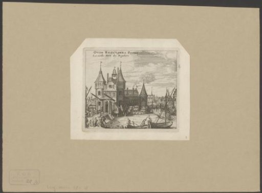 View of the First Regulierspoort in Amsterdam, 1552