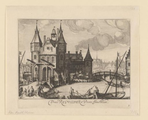 View of the Third Regulierspoort in Amsterdam