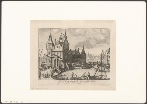View of the First Regulierspoort in Amsterdam