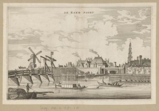 View of the Raampoort in Amsterdam