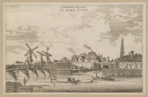 View of the Raampoort in Amsterdam