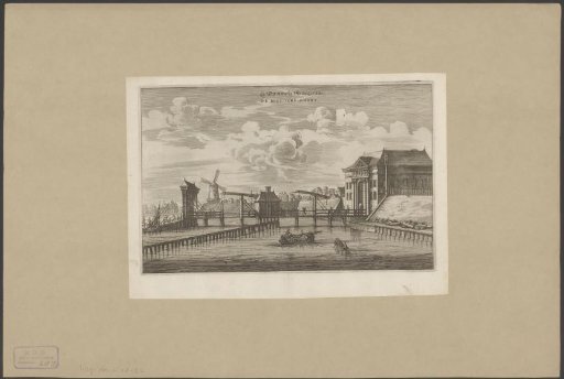 View of the Third Regulierspoort in Amsterdam