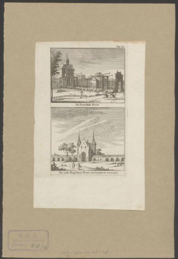 View of the Utrecht Gate and the First Reguliers Gate in Amsterdam