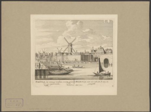 View of the Raampoort in Amsterdam